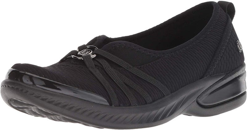 BZees Womens Niche Skimmers Ballet Flat, Black Mesh, 6 US - Image 1